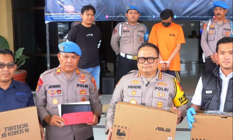 pencurian laptop Bawaslu Samarinda