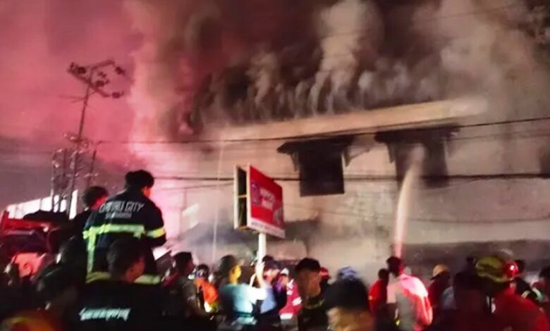 kebakaran toko cat Samarinda