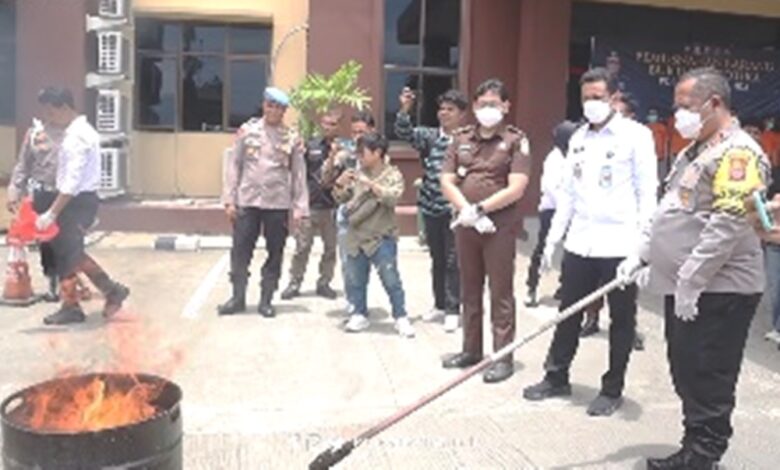 pemusnahan barang bukti narkoba