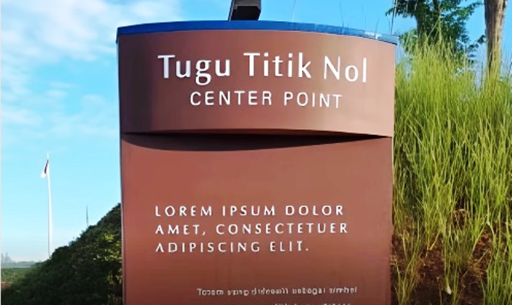Tugu Titik Nol IKN Lorem Ipsum