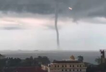 waterspout Teluk Balikpapan
