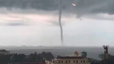 waterspout Teluk Balikpapan