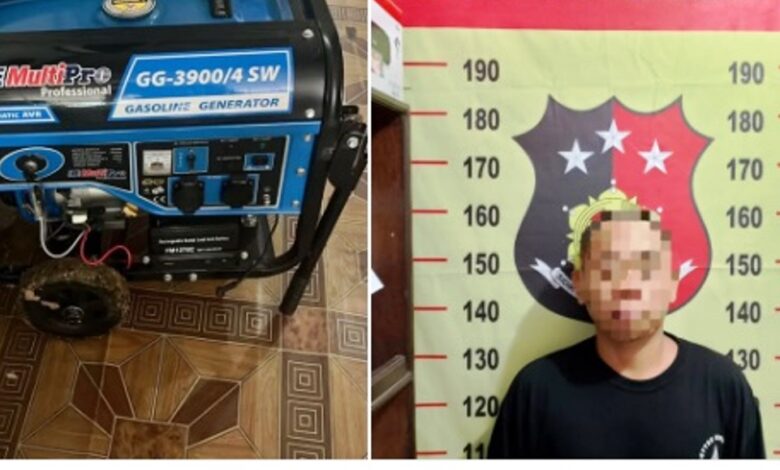 pencurian genset KUA
