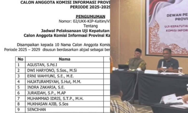 Seleksi Komisi Informasi Kaltim