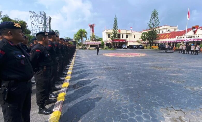 Bantuan Brimob Polda Kaltim