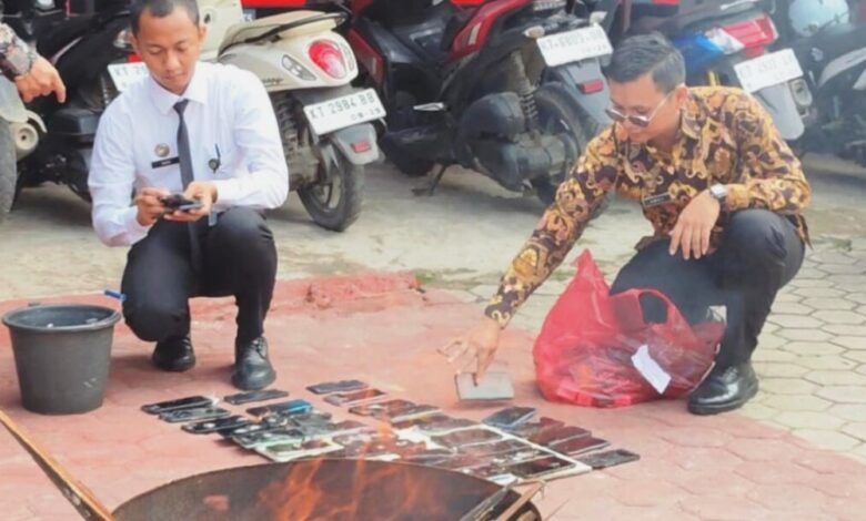 pemusnahan barang terlarang Lapas Samarinda