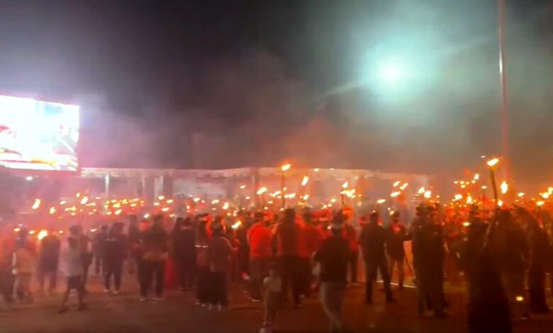 pawai obor Mahakam Ulu