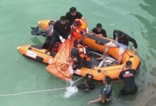 tenggelam bendungan sungai wain