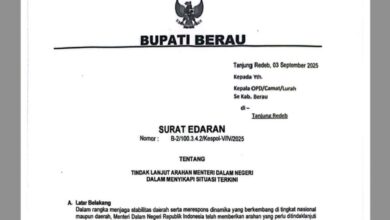 Edaran Bupati Berau