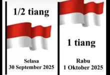 Pasang Bendera Setengah Tiang