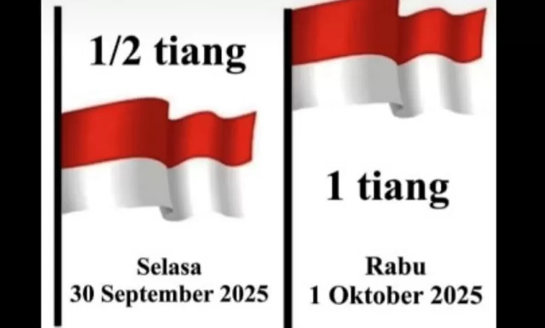 Pasang Bendera Setengah Tiang