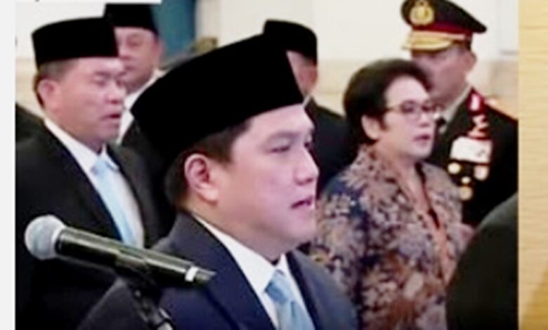 Erick Thohir Menpora