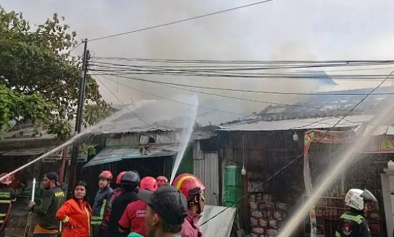 kebakaran kinibalu Samarinda