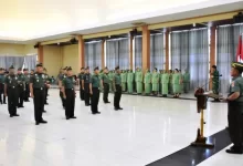 Kenaikan pangkat prajurit Korem 091 ASN
