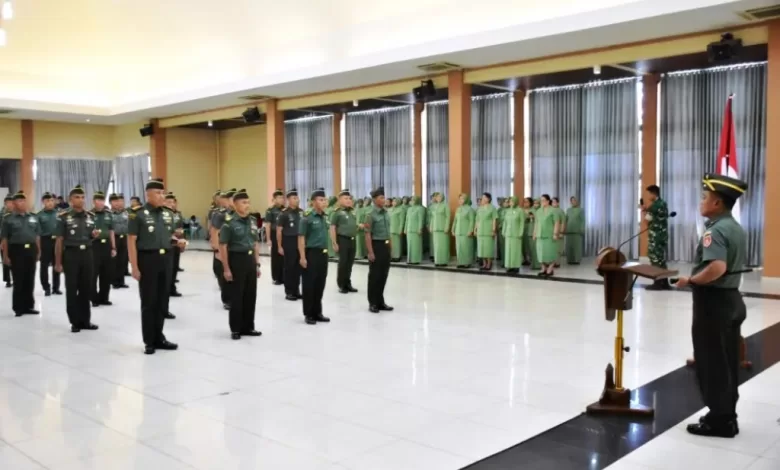 Kenaikan pangkat prajurit Korem 091 ASN