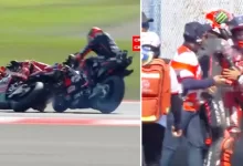 Marc Marquez jatuh MotoGP Mandalika 2025