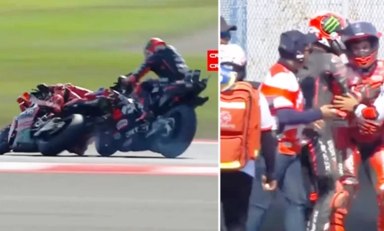Marc Marquez jatuh MotoGP Mandalika 2025