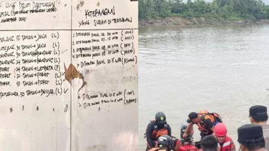 korban kapal tenggelam Kutai Barat