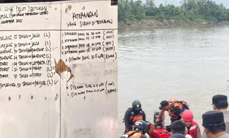 korban kapal tenggelam Kutai Barat