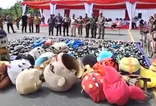 barang bukti pelanggaran Perda