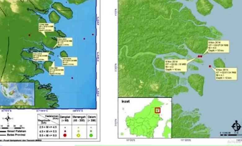 sejarah gempa Kalimantan