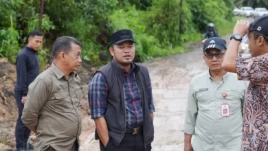 jalan nasional Kubar rusak