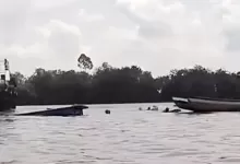 kapal feri karam Sungai Mahakam