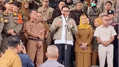 demo pedagang Pasar Pagi