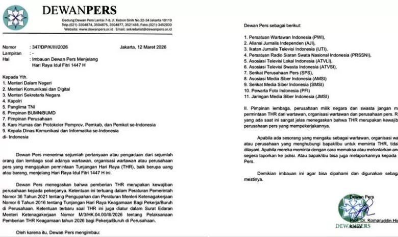 dewan pers thr