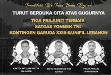 prajurit TNI gugur Lebanon