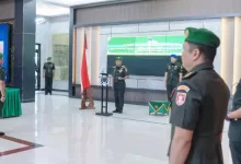sertijab dua dandim kaltim