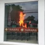 kebakaran dealer Yamaha Samarinda