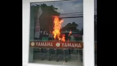 kebakaran dealer Yamaha Samarinda