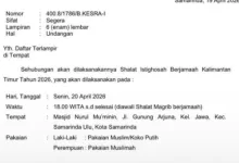 salat istighosah Kaltim
