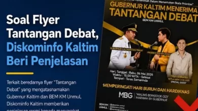 Flyer debat Gubernur Kaltim
