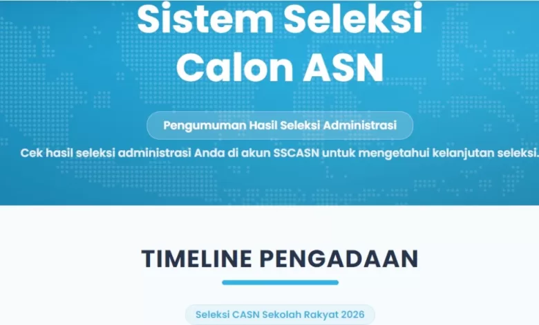 pengumuman seleksi pppk sekolah rakyat