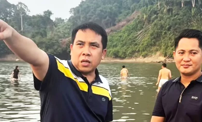 sungai mahakam surut