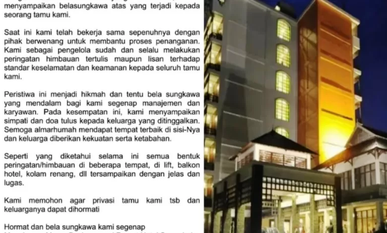 anak jatuh hotel mesra