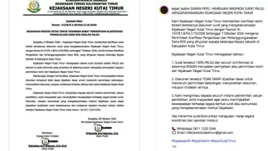 surat palsu kejari kutim